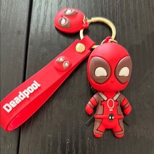 Marvel Deadpool silicone keychain brown​